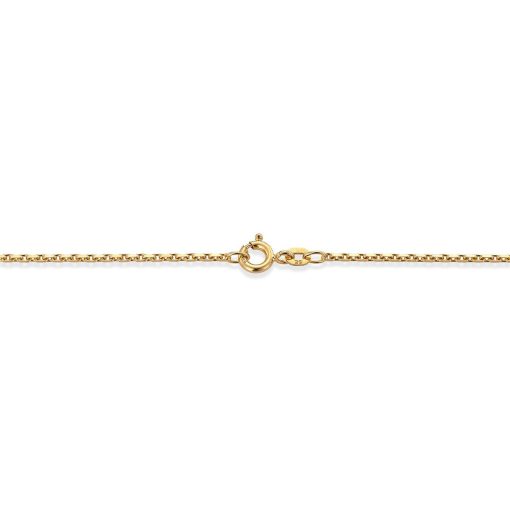 Anker Sølv Forgylt 1.3 mm 42 cm