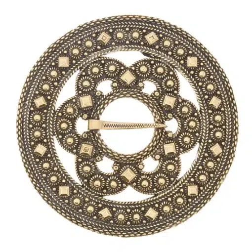 Slangesølje i gammelforgylt sølv til Beltestakk og Vest- og Øst-Telemarksbunad, Vossasylv 116700