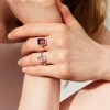 Ring i gull med diamant 0.14 ct WSI - Bilde 3