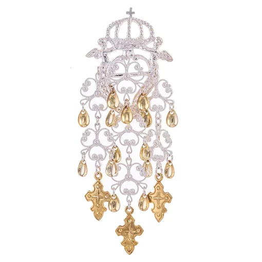 Hjertesølje nr. 46 lys forgylt