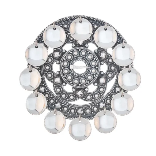 Slangesølje med skåler i oksidert sølv til Beltestakk og Øst- og Vest-Telemarksbunad, Vossasylv 138160