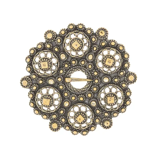 Hårpynt nr. 57  gammelforgylt