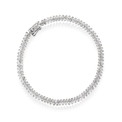 Armbånd i gull med diamant 3 ct TWSI