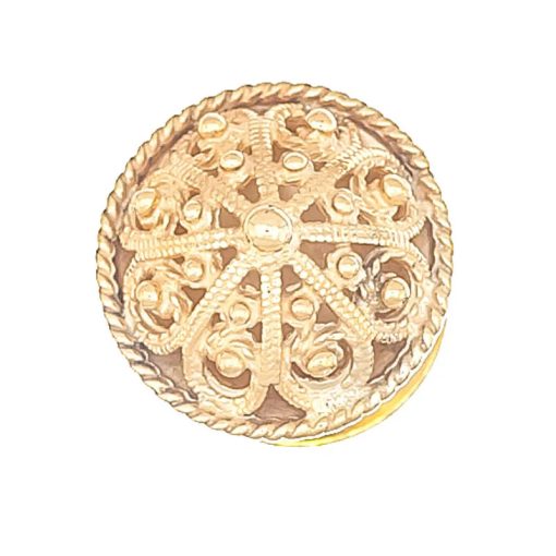 Halsknapp nr. 27 forgylt