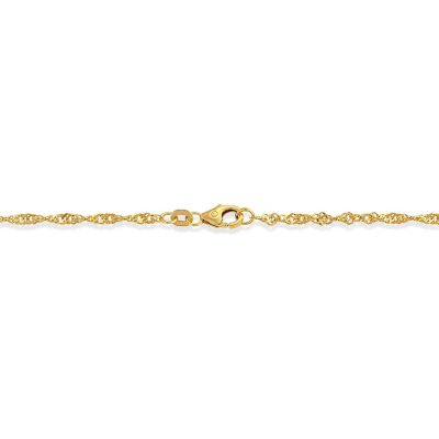 Armbånd i forgylt sølv, Singapore (2.2 mm - 18 cm)