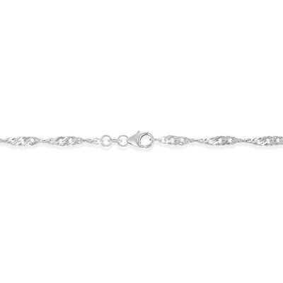 Armbånd i sølv, Singapore (2.9 mm - 19 cm)