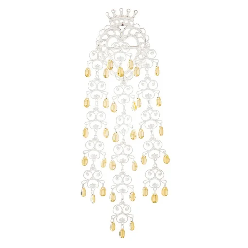 Hjertesølje nr. 54 lys forgylt