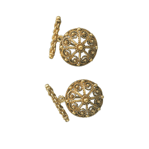 Armknapper nr. 14 gammelforgylt