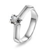 Fasettring i hvitt gul med diamant 0.20ct (TWSI)