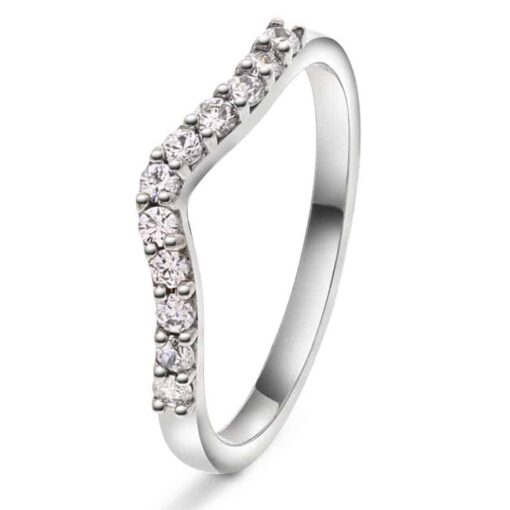 Ring i gull med diamant 0,22 ct wsi