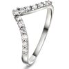 Ring i gull med diamant 0,26 ct wsi