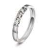 Alliansering Alpha i hvitt gull, Diamant 0.09ct (WSI)