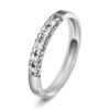 Alliansering Alpha i hvitt gull, Diamant 0.15ct (WSI)