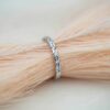 Alliansering Alpha i hvitt gull, Diamant 0.15ct (WSI) - Bilde 2