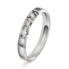 Alliansering Alpha i hvitt gull, Diamant 0.15ct (WSI)