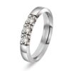 Alliansering Alpha i hvitt gull, Diamant 0.30ct (WSI)