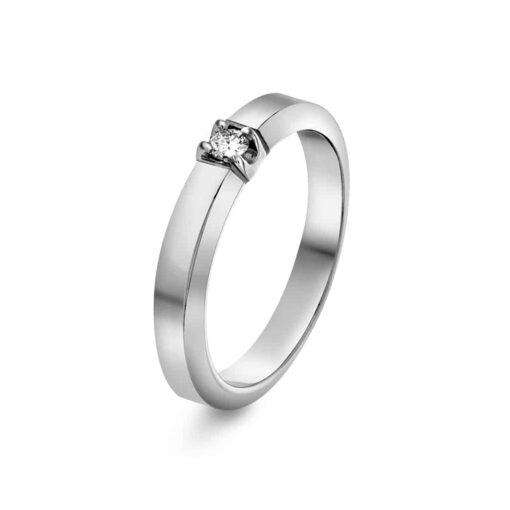 Hvitt Gull Ring Sigma alliansering 0,05 TWSI 1b