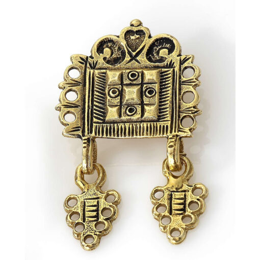 Beltestøl nr. 5 gammelforgylt, med lite øsken bak (gammel modell)