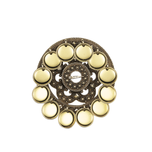 Slangesølje nr. 2 gammelforgylt med skåler