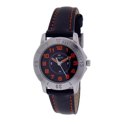 Bonett gutteur sort/orange skive sort rem