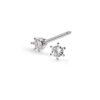 Capella øredobber i hvitt gull, Diamant 0.10ct (WSI)