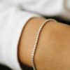Hvitt gull Tennisarmbåd 2ct - Bilde 2