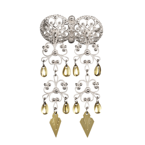 Halsnål nr. 59 lys forgylt