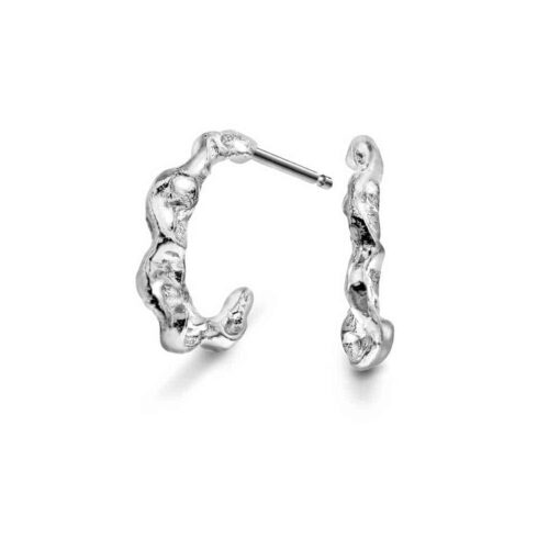 Breeze øredobber i sølv - rhodinert