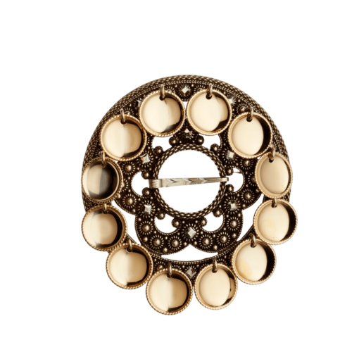 Slangesølje nr. 1 med skåler gammelforgylt