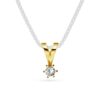 Capella anheng i gull, Diamant 0.05ct (WSI)