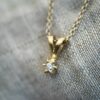 Capella anheng i gull, Diamant 0.05ct (WSI) - Bilde 2