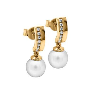 Carmen ørepynt perle cz 585
