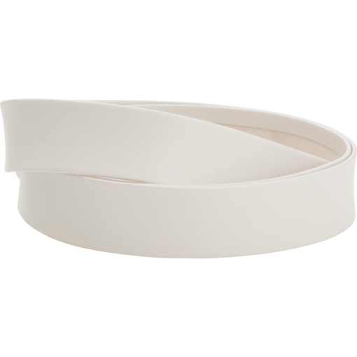 Belte hvit skinn 4 cm