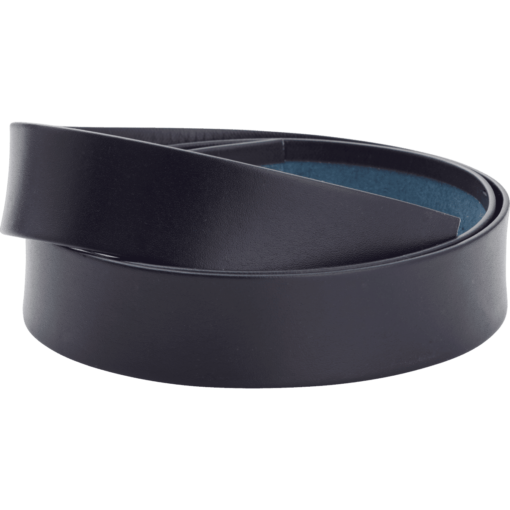 Belte blått skinn 4 cm