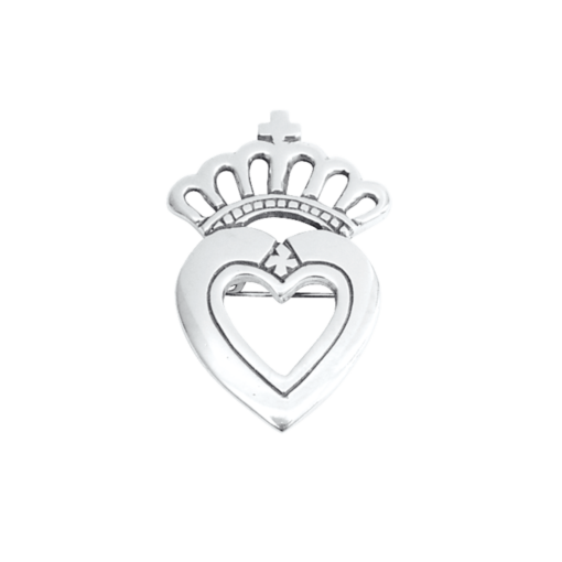 Brosje Prinsesse liten, kvit