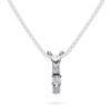 Emma anheng i Hvitt Gull med 0.08ct Diamanter