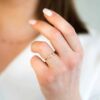 Ring i gull med zirkonia - Bilde 2