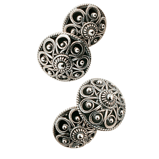 Armknapper nr. 7 doble oksydert