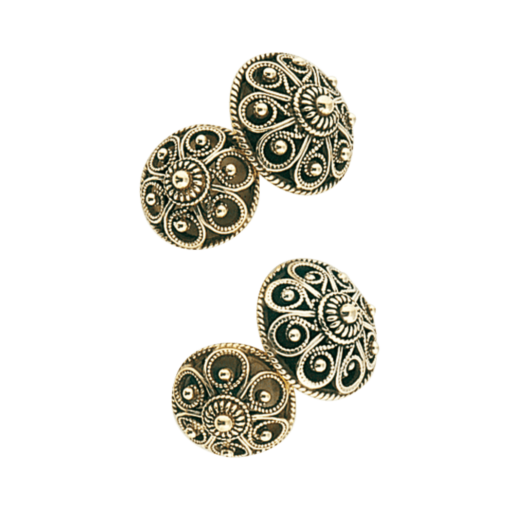 Armknapper nr. 7 doble gammelforgylt