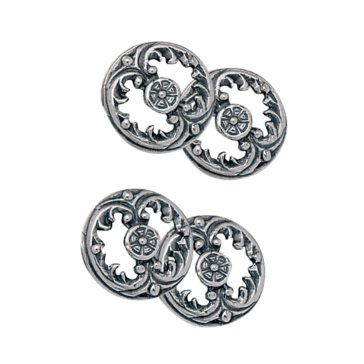 Armknapper nr. 45 doble oksydert