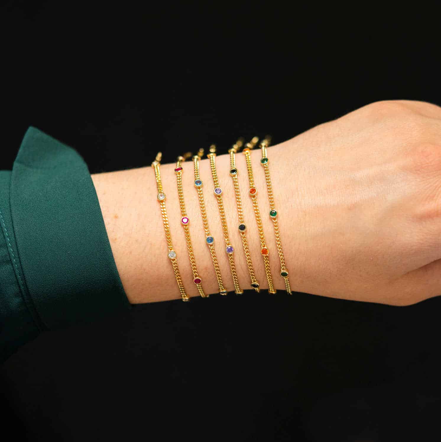 Armbånd i sølv med hvit zirkonia - Bilde 2