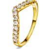 Ring i sølv med zirkonia swan tail