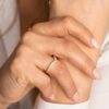 Ring i sølv med zirkonia swan tail - Bilde 2