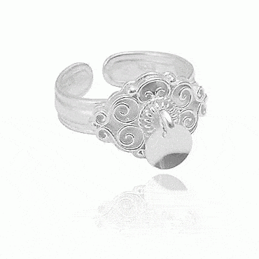 Bunadring nr. 4 lys med skål