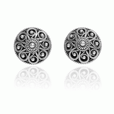 Armknapper nr. 3 med stolpe oksydert