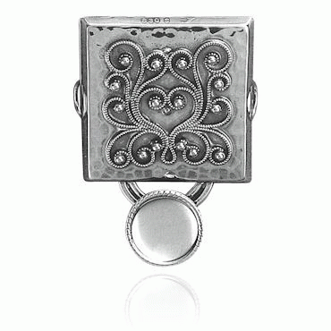 Knivstøl nr. 8 med skål oksydert