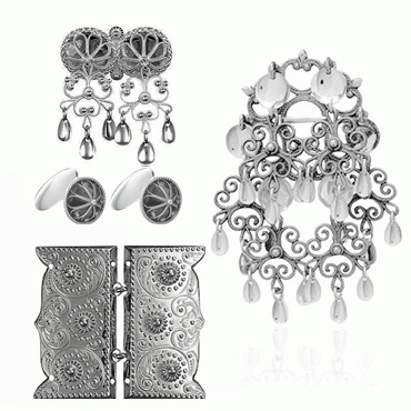 Bunadsølv pakke Ytre Nordhordland, mørkt liv