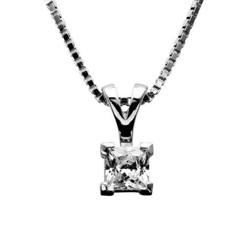 Solitær anheng Princess "0,40ct" CZ 925