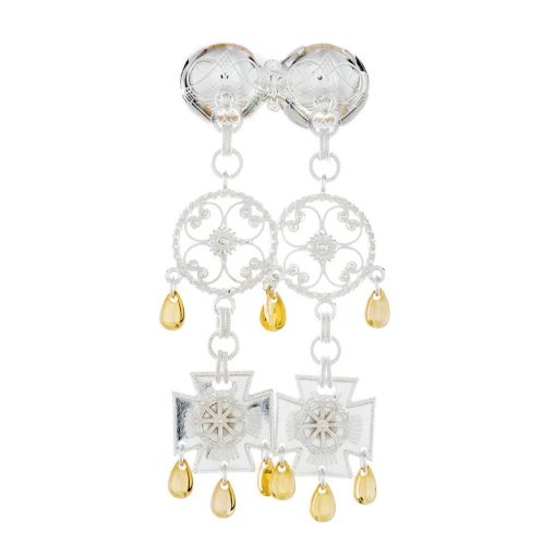 Halsnål nr. 53 lys forgylt