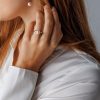 Ring i gull med diamant 0,02 ct WSI - Bilde 2